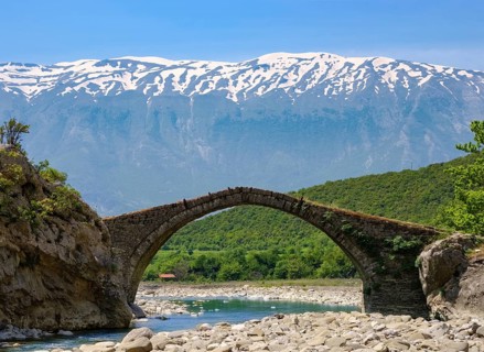 Ottoman stone arch bridge Ura e Kadiut