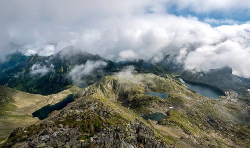 View from Greifenberg to Klafferkessel