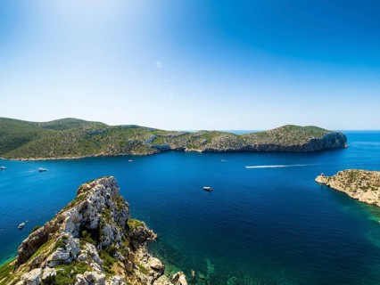 Natural harbour and lagoon of Cabrera