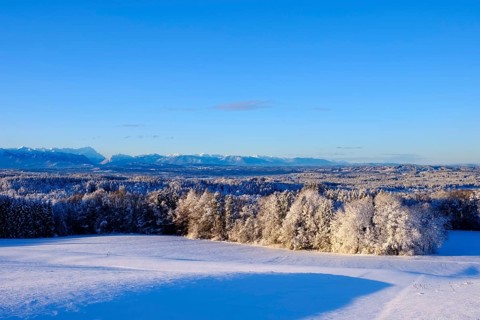 View from Peretshofener Hohe near Dietramszell