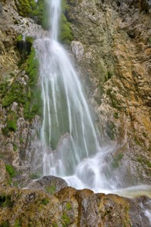 Waterfall at the entrance to Oberautal