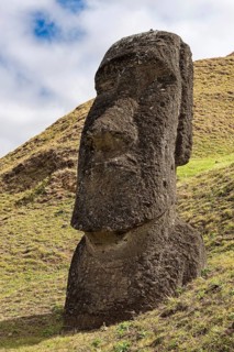 Moais in Rano Raraku