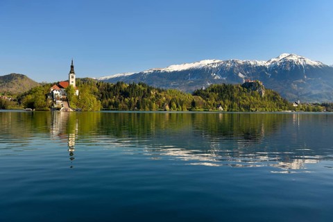 Island Blejski Otok with the St. Mary's Church