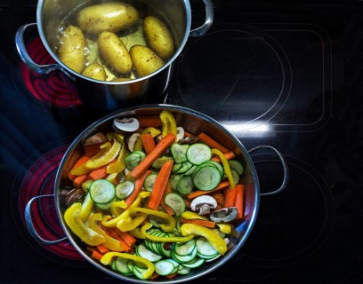 Freshly cut vegetables