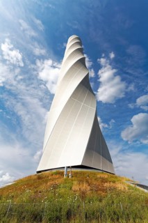 Thyssenkrupp test tower for elevators with visitor platform