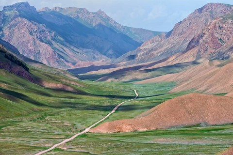 Road to Song Kol Lake