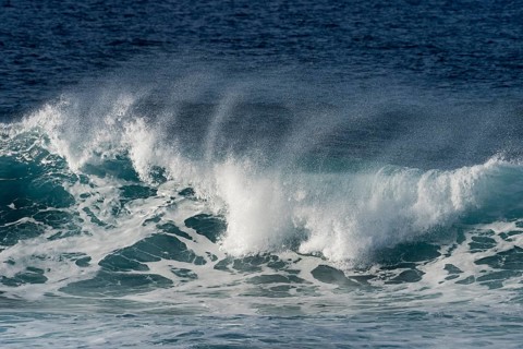 Surf in the Pacific Ocean
