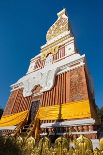Brick relief at the Chedi of Wat Phra That Phanom