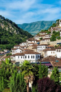 Ottoman houses built on the hills