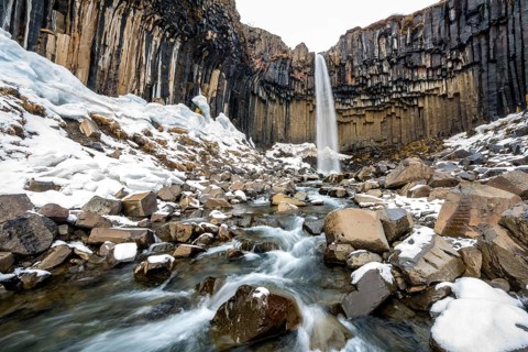 Svartifoss Waterfall