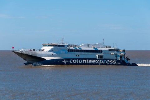 Ferry on the Rio de la Plata between Buenos Aires
