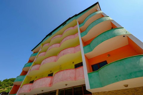 Colorful hotel in Llixhat