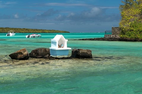 Christian Shrine in the Water at Pointe d'Esny