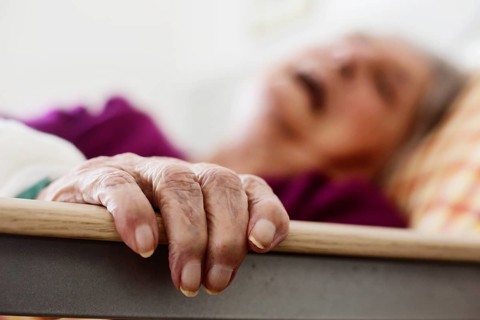 Senior on her deathbed