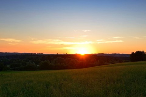 Sunset over the Pupplinger Au near Ergertshausen
