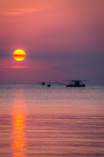 Sunset at sea