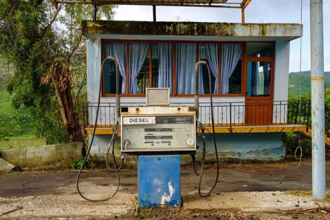German Diesel petrol pump