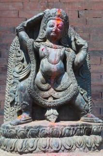 Temple deity statue