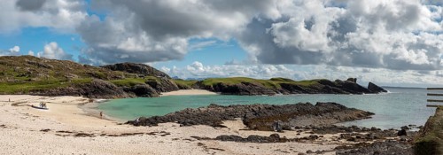 Sandy beach Clachtoll Beach