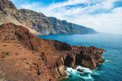 Rocky coast with turquoise sea