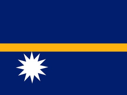Official national flag of Nauru