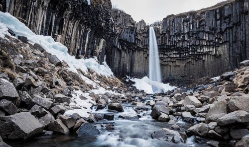 Svartifoss Waterfall