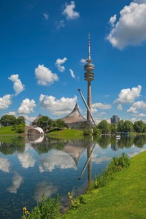 Olympic park with Olympic tower