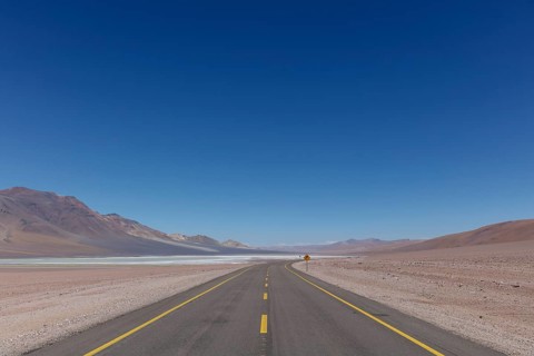 Road leads through Altiplano