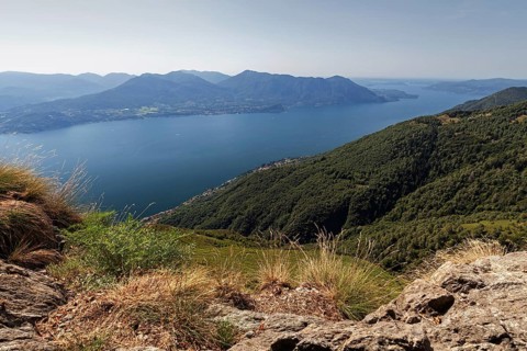 View from Monte Morissolo on Lago Maggiore
