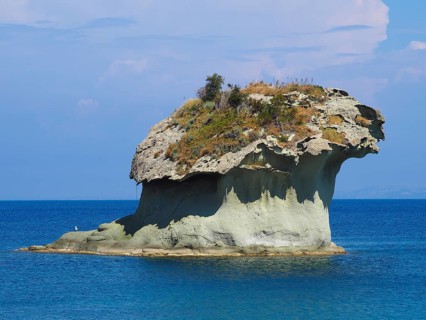 Rock Fungo in the sea near Lacco Ameno