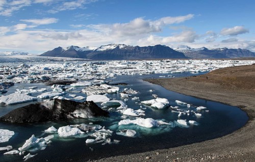 Small icebergs in Glacial Lake