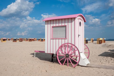 Historic bathing cart