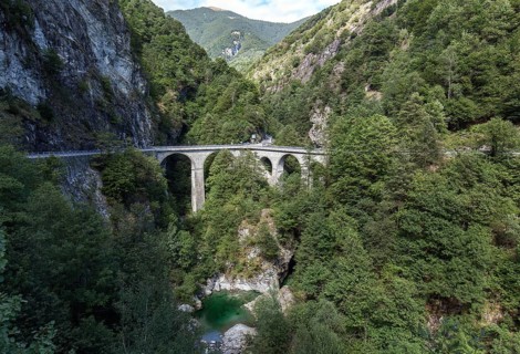 Bridge over the river Ribo