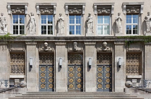 Portal with busts of Bismarck