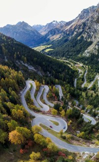 Serpentines at the Maloja Pass
