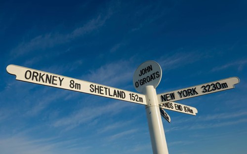 Sign post in different directions
