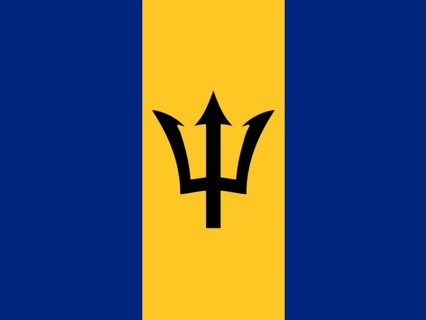 Official national flag of Barbados