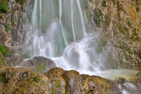 Waterfall at the entrance to Oberautal