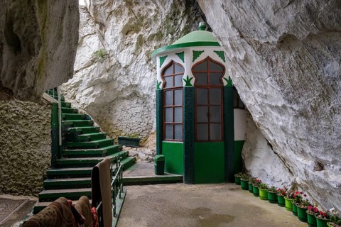 Tekke of Sari Salltik (Sari Saltuk) in Cave in Skanderbeg Mountains