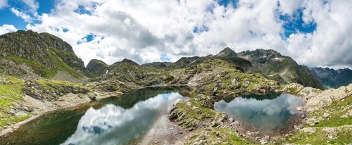 Two small lakes in the Klafferkessel