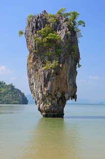 Striking rock formation on Khao Phing Kan Island