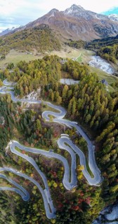 Serpentines at the Maloja Pass