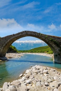 Ottoman stone arch bridge Ura e Kadiut