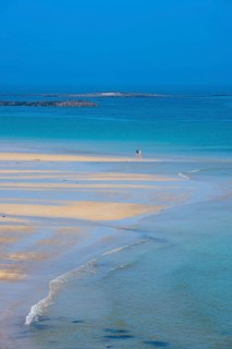 Turquoise water and sandy beach