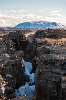 Continental rift between North American and Eurasian Plate