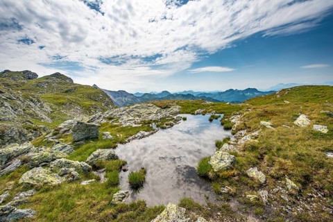 Small lake at the Schladminger Hohenweg