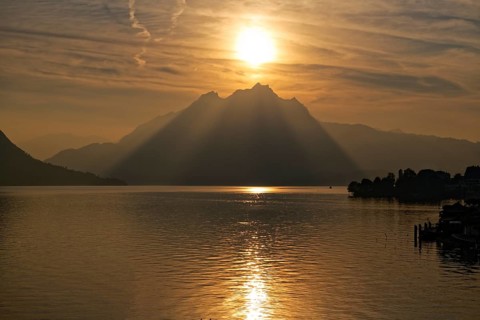Pilatus seen from Lake Lucerne