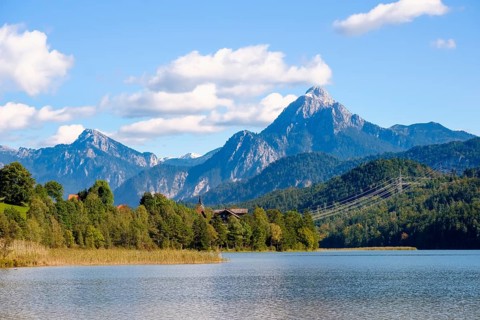 Weissensee with Hoher Straussberg and Sauling