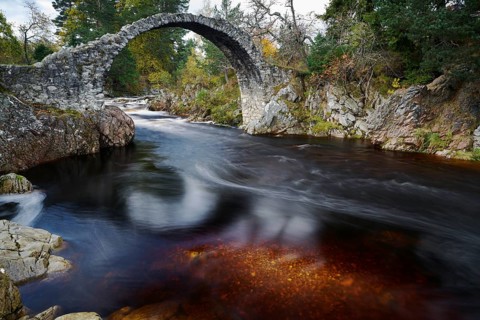 Historic Packhorse Bridge over the Dulnain