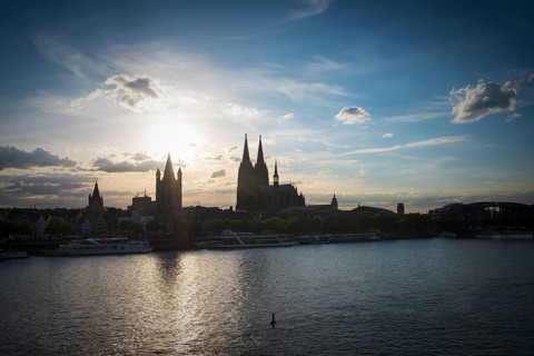 Light atmosphere on the Rhein bank